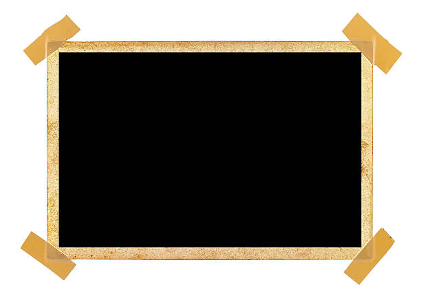 istock Vintage photo frame on white background 466675024