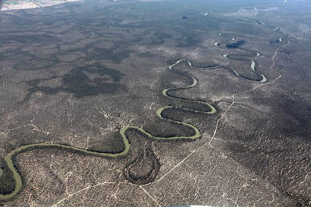 The Murray River seen from the air