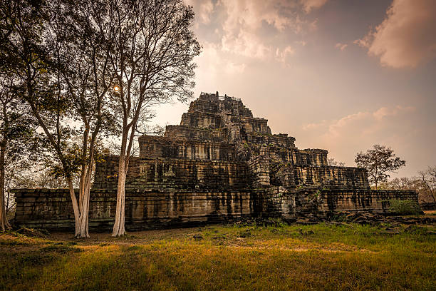 Koh Ker Temple ruins of Koh Ker, Cambodia archaelogy stock pictures, royalty-free photos & images