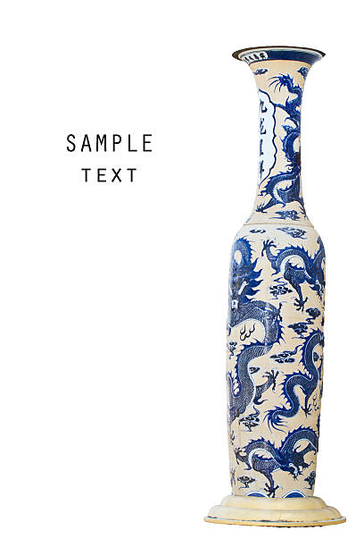 istock old big Ceramic vase isolated on white background. 466679391