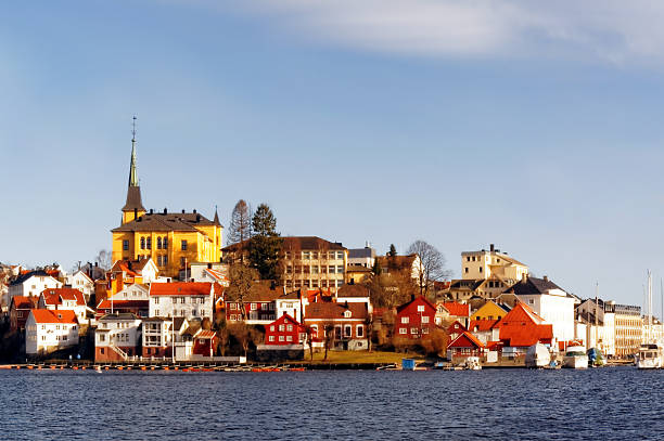 istock Old town of Arendal, Norway 466681610