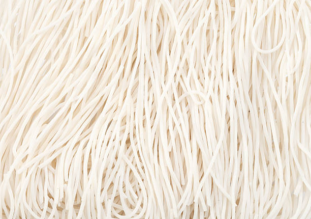 istock Vietnamese homemade white noodles as background 466682822