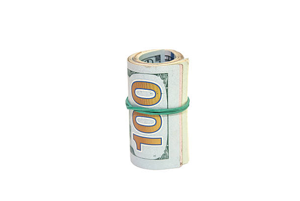 istock oll of dollars bills  isolated on a white background 466684108
