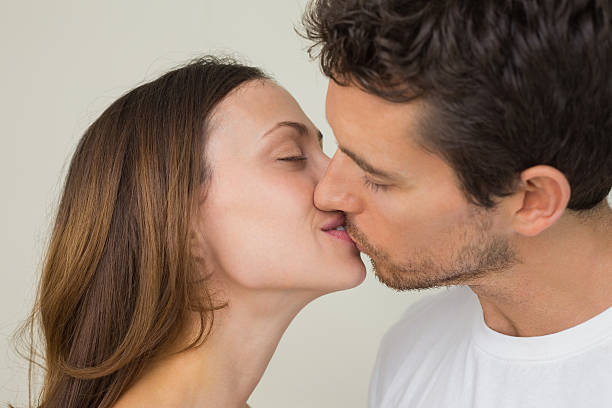 istock Loving young couple kissing 466687058