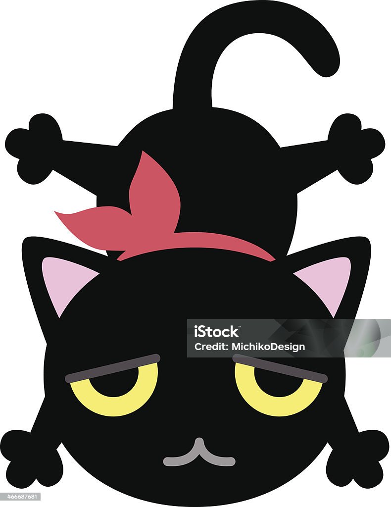 Chat noir - clipart vectoriel de Animaux de compagnie libre de droits
