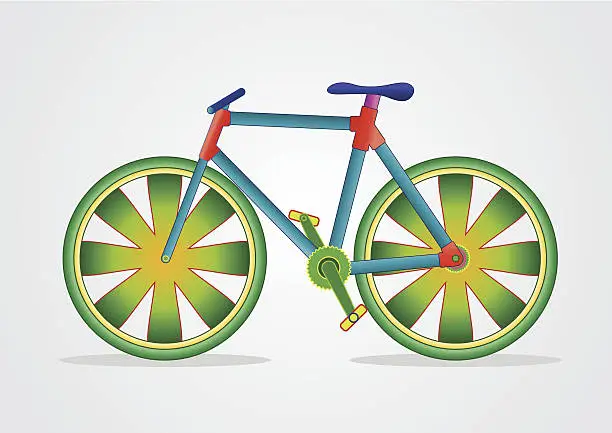 Vector illustration of bicycle