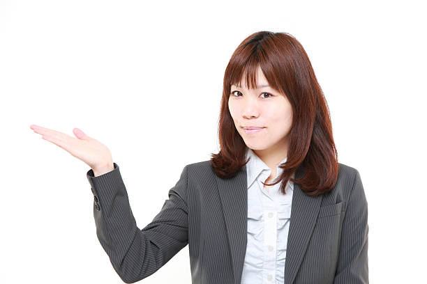 istock businesswoman presenting 466692038