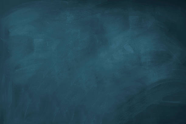 Blank blue chalkboard stock photo