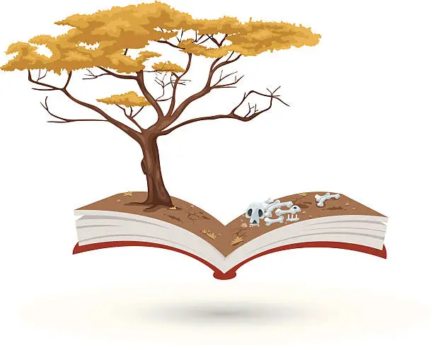 Vector illustration of The tree book