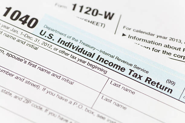 istock Tax income form 466696462