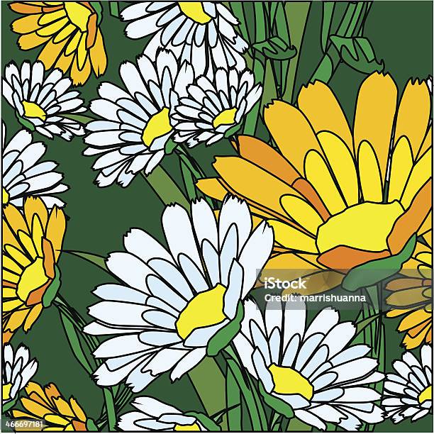 Seamless Pattern Flowers Stock Illustration - Download Image Now - Abstract, Backgrounds, Beauty In Nature