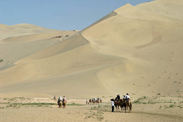 istock Caravan at Mingsha Shan in Dunhuang, China 466698277