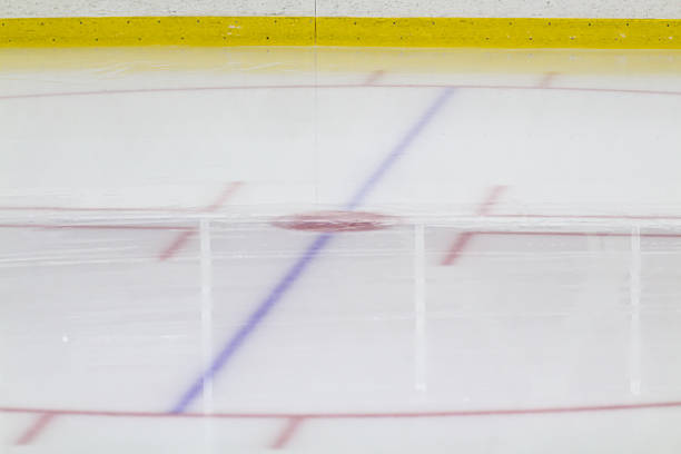 istock Face-off circle at an ice hockey arena 466700005