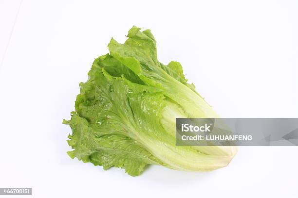Lettuce Salad Isolated On White Stock Photo - Download Image Now - Endive, Agriculture, Bouquet