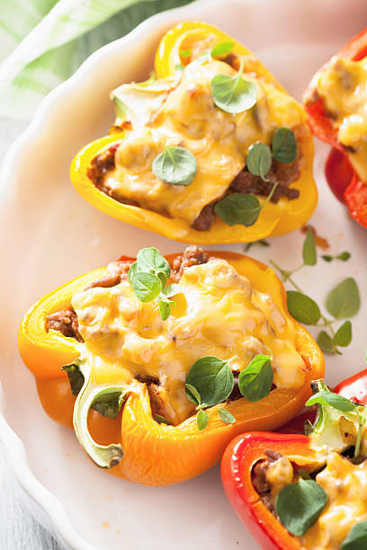 istock stuffed paprika with meat cheese vegetables 466700840