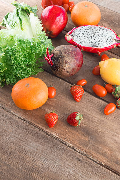 istock Healthy eating background, vegetable and fruit 466701360