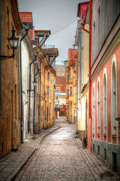 istock Old streets of European cities. 466704786