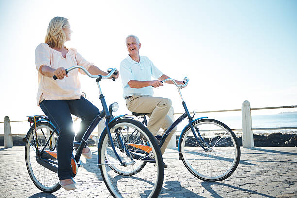 istock Cycling through their senior years 466705934