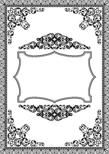 тонкая оправе - tendril fabolous curve pattern stock illustrations