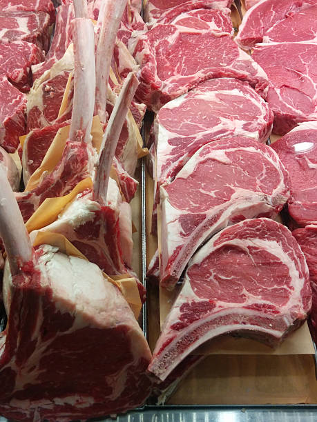 istock Rib eye steak in New York City. 466708622
