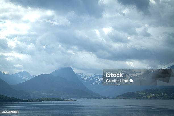 Mountains And The Sea Stock Photo - Download Image Now - 2015, Aurlandsfjord, Blue