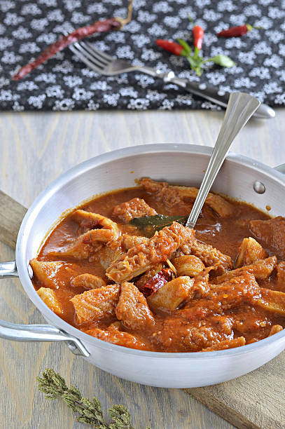 istock Trippa with tomato sause, spicy chili. 466709185