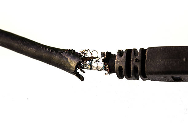istock Macro detail of a damaged cable. 466709240