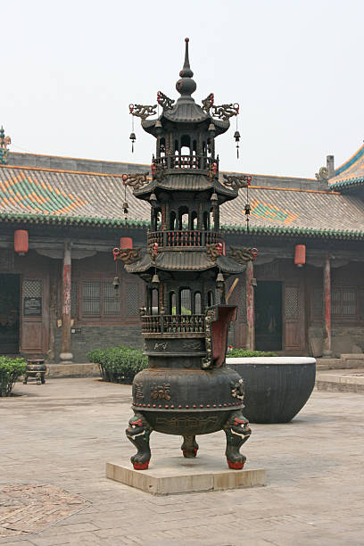 istock Courtyard of a historical house, Pingyao, China. 466710183