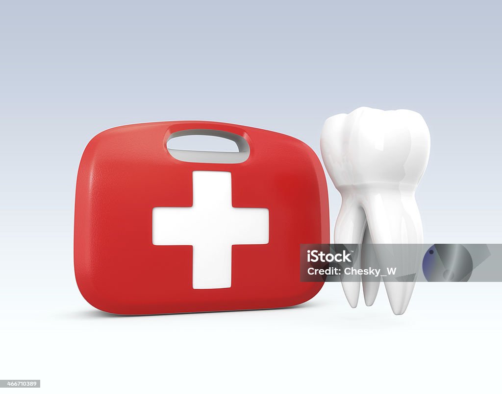 Zahn und Erste-Hilfe-Set - Lizenzfrei Unfall und Katastrophe Stock-Foto