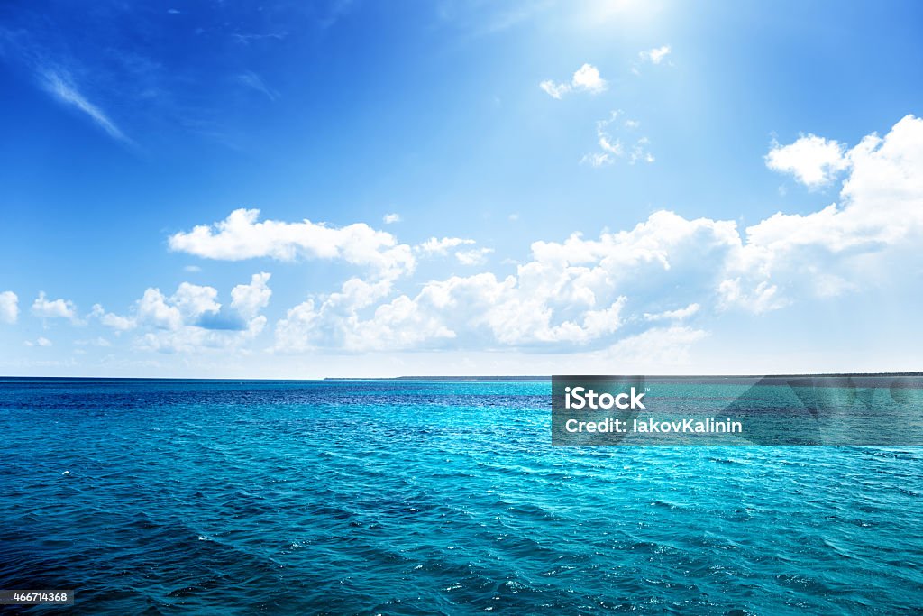 caribbean sea and perfect sky Blue Stock Photo