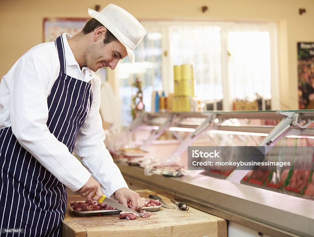 ブッチャー準備肉店 - 肉屋のロイヤリティフリーストックフォト