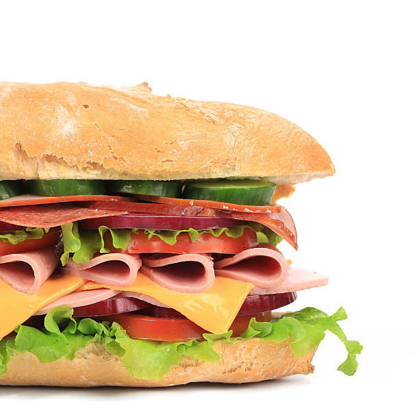 istock Fresh toast sandwich with ham and tomato. 466720289