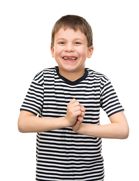 istock boy portrait in striped shirt on white 466721045