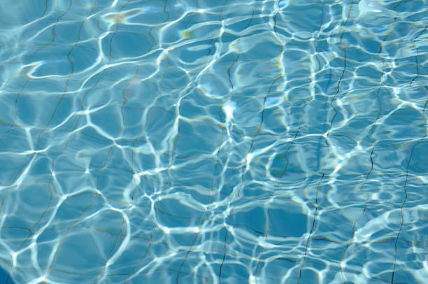 istock Blue ripped water in swimming pool with sunny reflections. 466722869