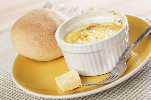 istock Breakfast with Swiss styled baked eggs 466723054