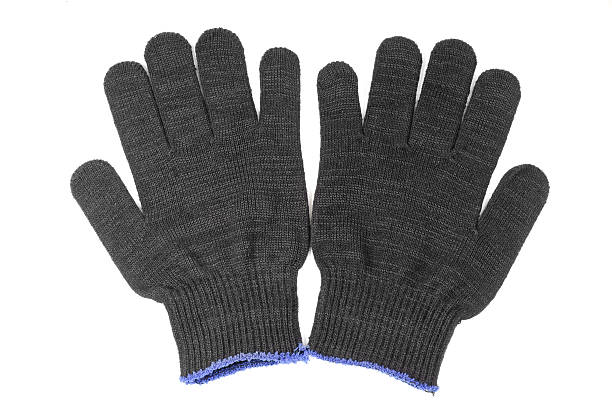 istock work gloves black color isolated on white background 466723468