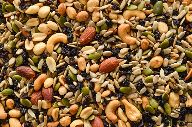 istock Background of mixed nuts and seeds 466724842