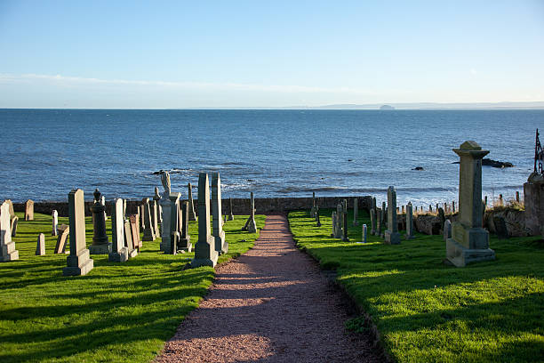 Graveyard by the sea, Scotland