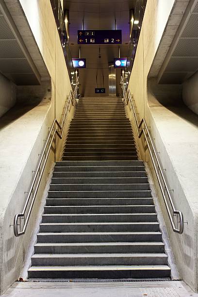 istock Stairs in a train station 466725851