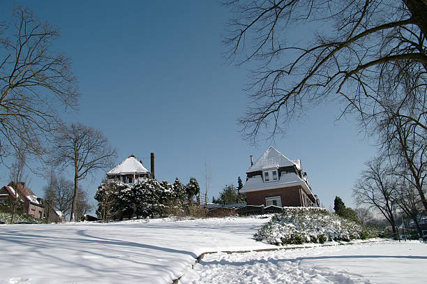istock Winter over the village 466727455