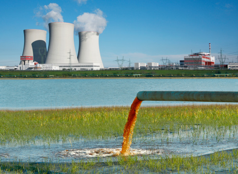 Dirty water flowing into the lake and nuclear power plant. See my similar pictures: 