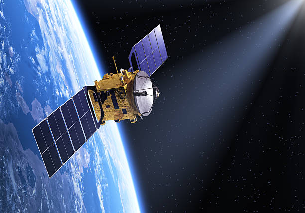 istock Satellite In The Ray Of Light 466727934