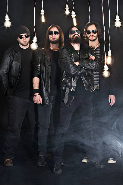 Heavy Metal Band A promo photo for a heavy metal band. rock group photos stock pictures, royalty-free photos & images