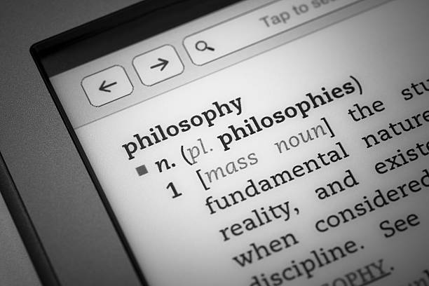 Definition philosophy stock photo
