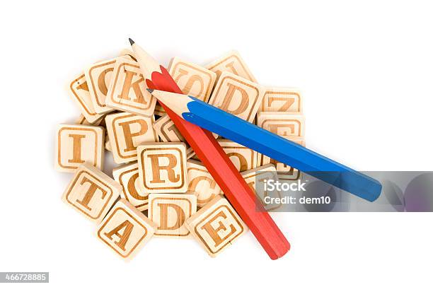 Wooden Alphabet Blocks Stock Photo - Download Image Now - Alphabet, Alphabetical Order, Back to School