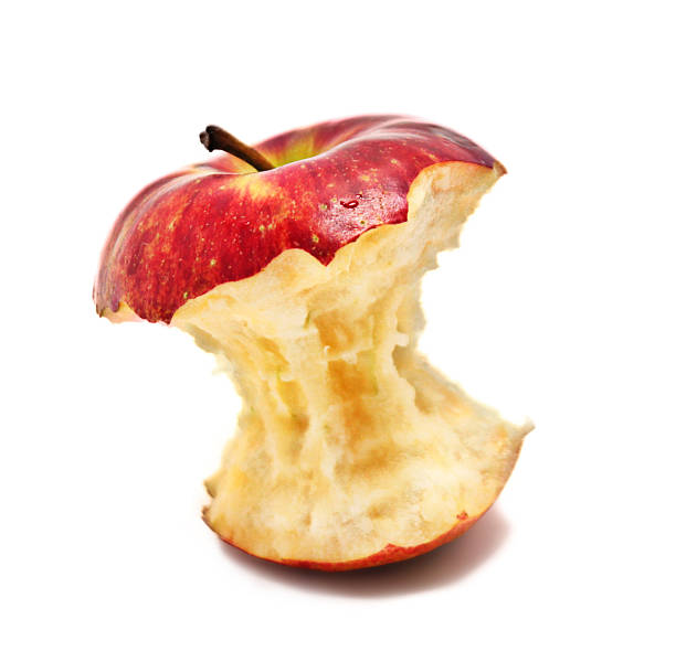 istock Isolated image of a mostly eaten apple 466728946