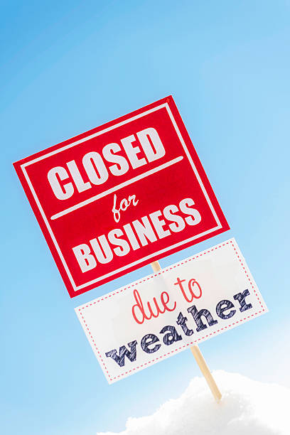 istock Closed For Business Due to Weather 466729315