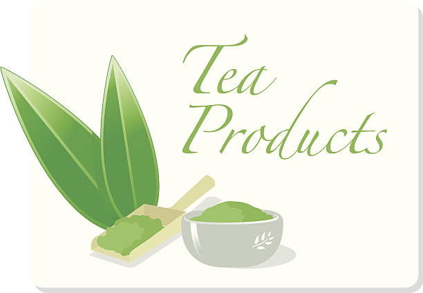グリーン teaproducts ます。 - tea leaves green tea environmental conservation ökonomisch点のイラスト素材／クリップアート素材／マンガ素材／アイコン素材