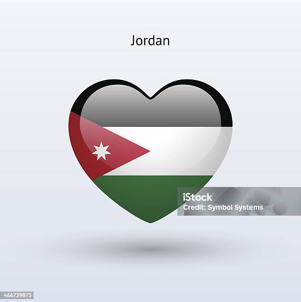 Dinamarca Falange Instruir Ilustración de Love Jordan Símbolo Bandera Icono Del Corazón y más Vectores  Libres de Derechos de Abstracto - Abstracto, Amor, Autoridad - iStock