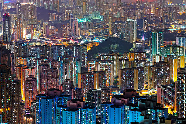 istock hong kong modern city High speed traffic 466733752